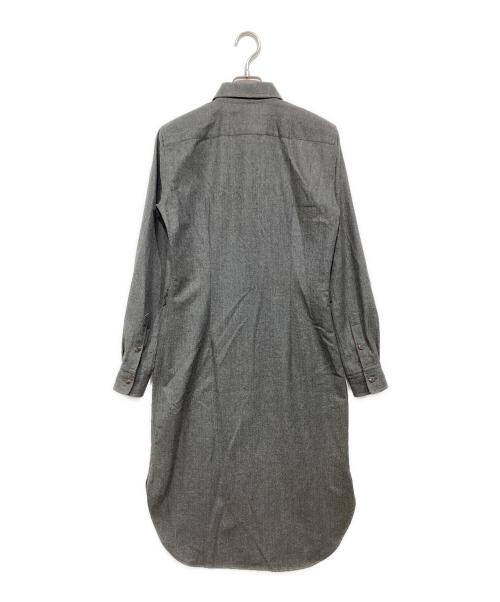POLO RALPH LAUREN（ポロ・ラルフローレン）POLO RALPH LAUREN (ポロ・ラルフローレン) ウールシャツワンピース グレー サイズ:X4の古着・服飾アイテム