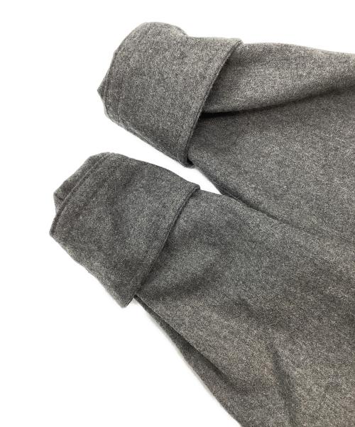 POLO RALPH LAUREN（ポロ・ラルフローレン）POLO RALPH LAUREN (ポロ・ラルフローレン) ウールシャツワンピース グレー サイズ:X4の古着・服飾アイテム