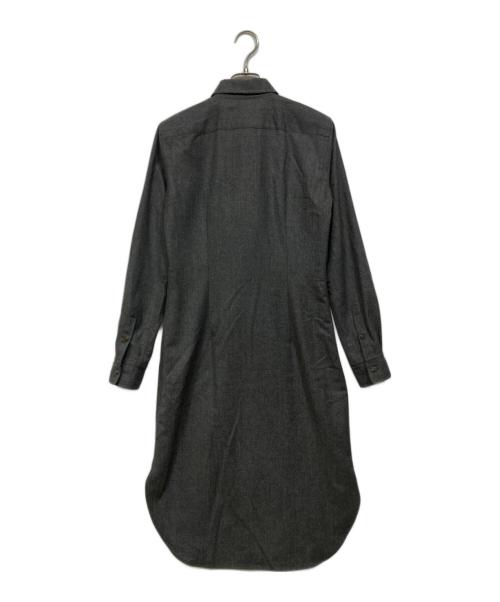 POLO RALPH LAUREN（ポロ・ラルフローレン）POLO RALPH LAUREN (ポロ・ラルフローレン) ウールシャツワンピース グレー サイズ:X4の古着・服飾アイテム