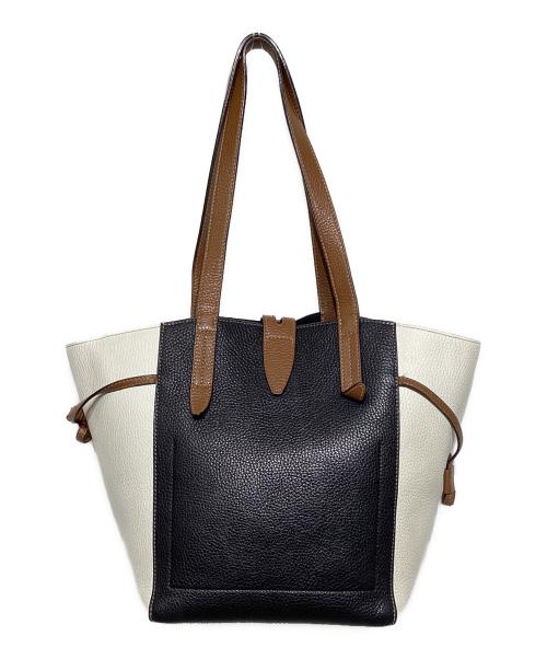 FURLA（フルラ）FURLA (フルラ) NET トートバッグ ブラック×ホワイトの古着・服飾アイテム