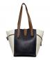 FURLA (フルラ) NET トートバッグ ブラック×ホワイト：6000円