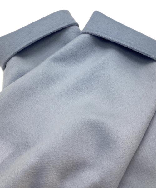 ADORE（アドーア）ADORE (アドーア) ピュアカシミヤノーカラージャケット 531-0250909 スカイブルー サイズ:38の古着・服飾アイテム