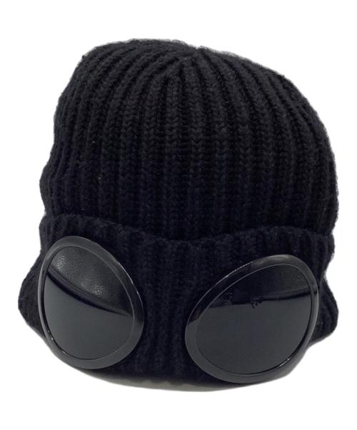 C.P COMPANY（シーピーカンパニー）C.P COMPANY (シーピーカンパニー) ゴーグルニット帽 ブラックの古着・服飾アイテム