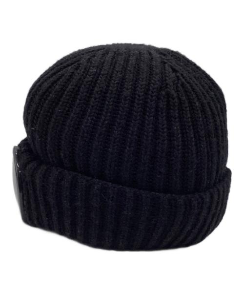 C.P COMPANY（シーピーカンパニー）C.P COMPANY (シーピーカンパニー) ゴーグルニット帽 ブラックの古着・服飾アイテム