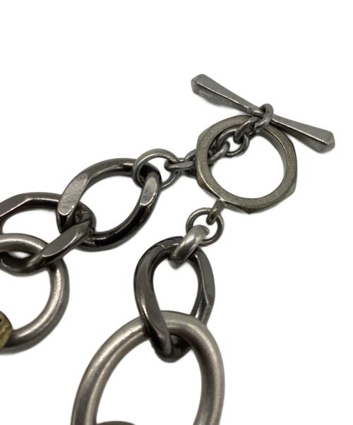 DIESEL（ディーゼル）DIESEL (ディーゼル) チェーンネックレス シルバー×ゴールドの古着・服飾アイテム