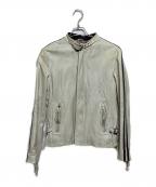 Schottショット）の古着「ユーズド加工レザージャケット　　31610023161002」｜アイボリー