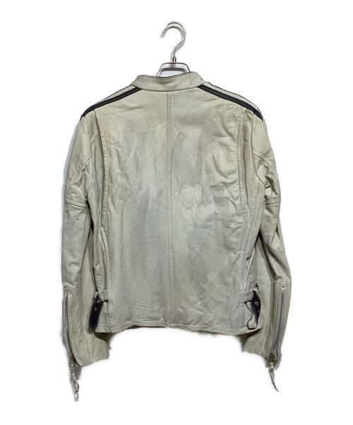 Schott（ショット）Schott (ショット) ユーズド加工レザージャケット　　31610023161002 アイボリー サイズ:Sの古着・服飾アイテム