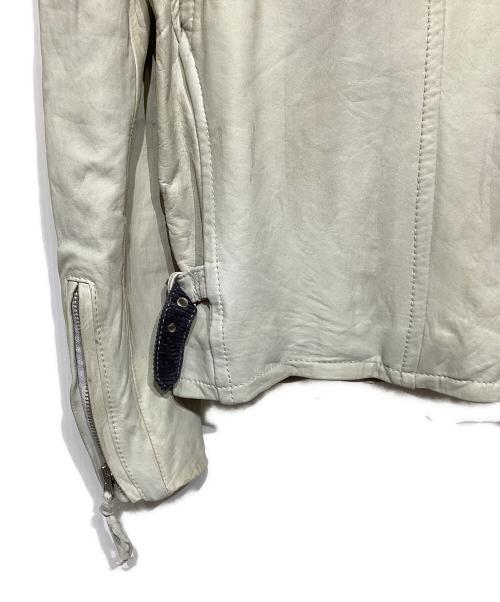 Schott（ショット）Schott (ショット) ユーズド加工レザージャケット　　31610023161002 アイボリー サイズ:Sの古着・服飾アイテム