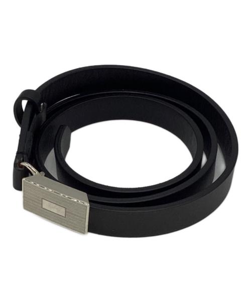 AURALEE（オーラリー）AURALEE (オーラリー) LEATHER SLIDE BELT ブラックの古着・服飾アイテム