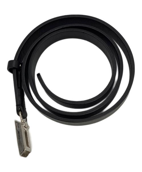 AURALEE（オーラリー）AURALEE (オーラリー) LEATHER SLIDE BELT ブラックの古着・服飾アイテム