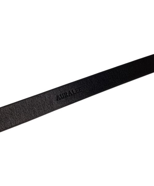 AURALEE（オーラリー）AURALEE (オーラリー) LEATHER SLIDE BELT ブラックの古着・服飾アイテム