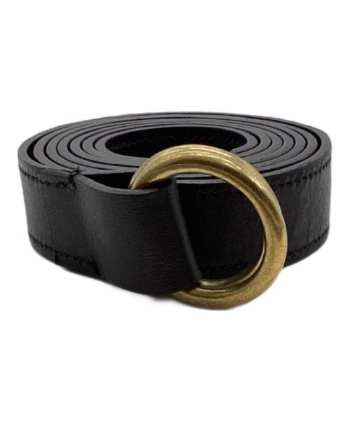 AURALEE（オーラリー）AURALEE (オーラリー) DOUBLE RING BUCKLE BELT ブラックの古着・服飾アイテム