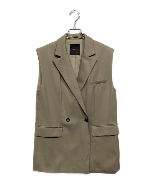 anuans（アニュアンス）anuans (アニュアンス) ウールブレンドツイルオーバージレ ベージュ サイズ:Fの古着・服飾アイテム