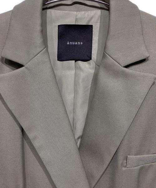 anuans（アニュアンス）anuans (アニュアンス) ウールブレンドツイルオーバージレ ベージュ サイズ:Fの古着・服飾アイテム