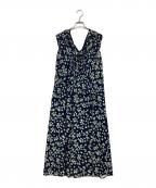 HER LIP TOハーリップトゥ）の古着「Paris Daisy Long Dress　1223305016」｜ネイビー