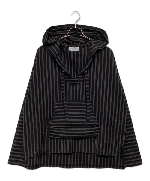 MARKA（マーカ）MARKA (マーカ) オーガニックコットン30/1引き揃えBD天竺 / メキシカンパーカー　M24A-17CS02C ブラック サイズ:2の古着・服飾アイテム