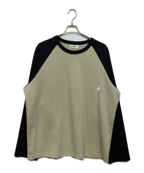 LIILAZYBYLIMPIDOCULUS（LIILAZYBYLIMPIDOCULUS）LIILAZYBYLIMPIDOCULUS (LIILAZYBYLIMPIDOCULUS) オーバー ロンT ベージュ サイズ:4の古着・服飾アイテム