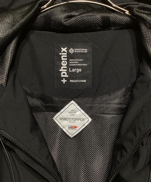 FREAK'S STORE（フリークスストア）FREAK'S STORE (フリークスストア) Plus Phenix (プラスフェニックス) 別注 GORE-TEX WINDSTOPPER HOODIE JACKET ブラック サイズ:Lの古着・服飾アイテム
