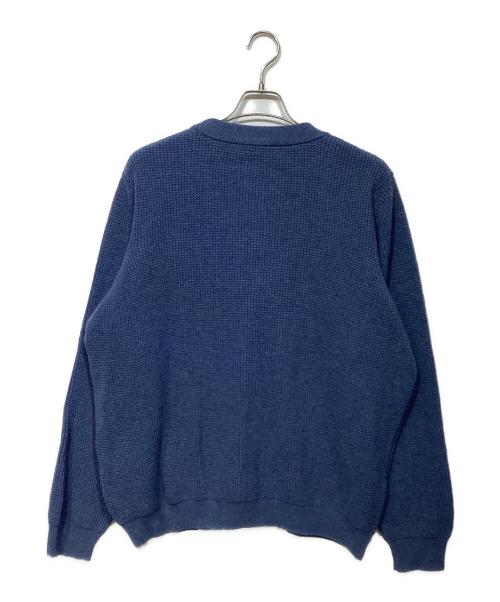 maison kitsune（メゾンキツネ）maison kitsune (メゾンキツネ) HANDWRITING COMFORT CARDIGAN MM00501KT1063 ネイビー サイズ:Lの古着・服飾アイテム