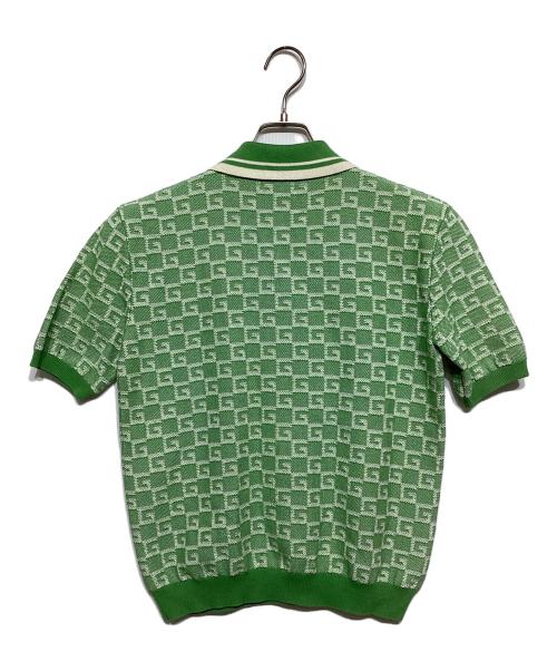 GUCCI（グッチ）GUCCI (グッチ) ニットポロシャツ グリーン サイズ:12の古着・服飾アイテム