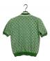 GUCCI (グッチ) ニットポロシャツ グリーン サイズ:12：18000円