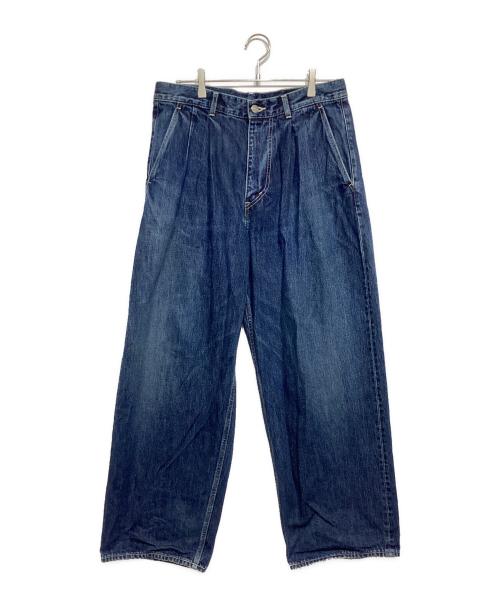 Graphpaper（グラフペーパー）Graphpaper (グラフペーパー) Selvage Denim Two Tuck Pants インディゴ サイズ:2の古着・服飾アイテム