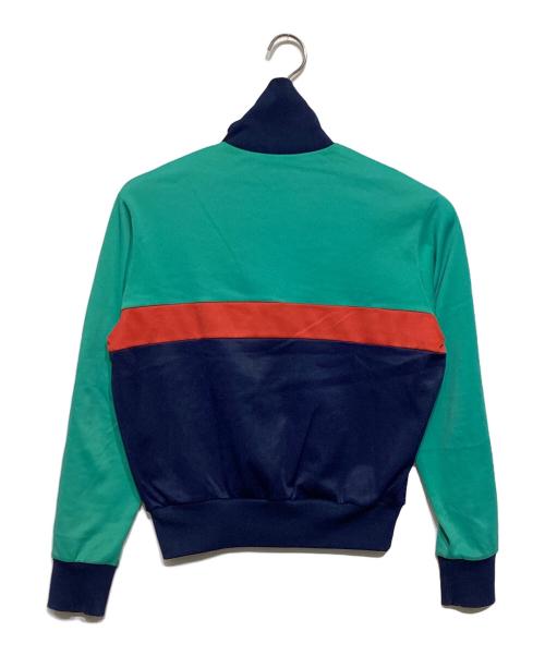 adidas（アディダス）adidas (アディダス) 80ｓトラックジャケット グリーン×ネイビー サイズ:162の古着・服飾アイテム