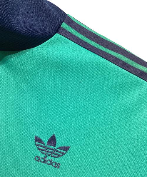 adidas（アディダス）adidas (アディダス) 80ｓトラックジャケット グリーン×ネイビー サイズ:162の古着・服飾アイテム