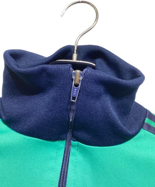 adidas（アディダス）adidas (アディダス) 80ｓトラックジャケット グリーン×ネイビー サイズ:162の古着・服飾アイテム