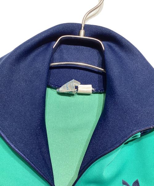 adidas（アディダス）adidas (アディダス) 80ｓトラックジャケット グリーン×ネイビー サイズ:162の古着・服飾アイテム