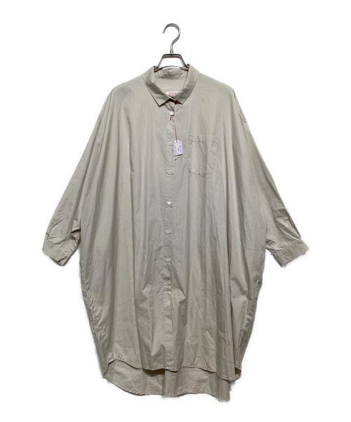 GALLEGO DESPORTES（ギャレゴデスポート）GALLEGO DESPORTES (ギャレゴデスポート) コットン ロングシャツ ベージュ サイズ:Sの古着・服飾アイテム