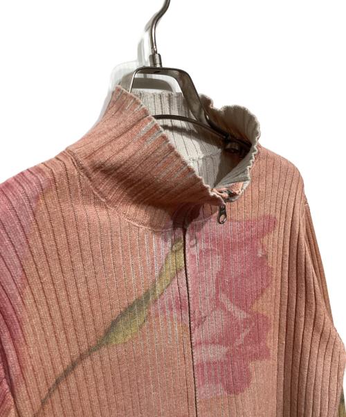 sahara（サハラ）sahara (サハラ) Art print Rib Knit ピンク サイズ:-の古着・服飾アイテム