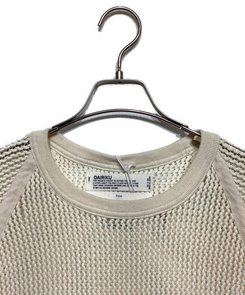 DAIRIKU（ダイリク）DAIRIKU (ダイリク) Russel Military Thermal Tee アイボリー サイズ:Sの古着・服飾アイテム
