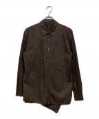 COSMIC WONDERコズミックワンダー）の古着「オーガニックコットンシャツ　12CW01146-4」｜ブラウン