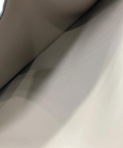 SMYTHSON（スマイソン）SMYTHSON (スマイソン) レザーフラップケース ベージュの古着・服飾アイテム