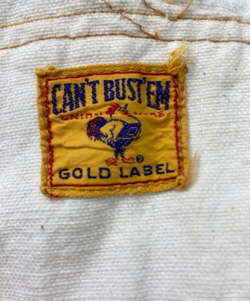 CAN'T BUST EM（キャントバステム）CAN'T BUST EM (キャントバステム) 50ｓエプロン付きオーバーオール ホワイト サイズ:-の古着・服飾アイテム