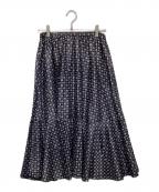 ROBE DE CHAMBRE COMME DES GARCONSローブドシャンブル コムデギャルソン）の古着「総柄スカート」｜ネイビー