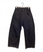 MONKEY TIMEモンキータイム）の古着「デニム カーブパンツ」｜ブラック