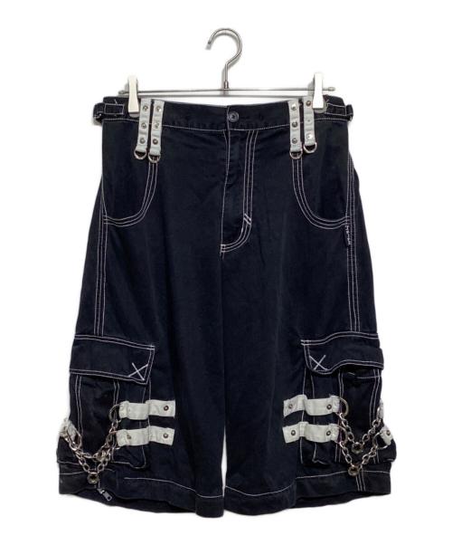 TRIPP NYC（トリップニューヨークシティー）TRIPP NYC (トリップニューヨークシティー) チェーン装飾 ハーフパンツ ブラック サイズ:Sの古着・服飾アイテム
