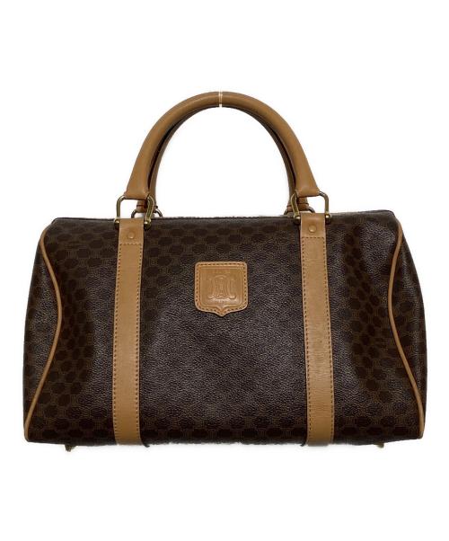 CELINE（セリーヌ）CELINE (セリーヌ) マカダム ミニボストンバッグ ブラウンの古着・服飾アイテム