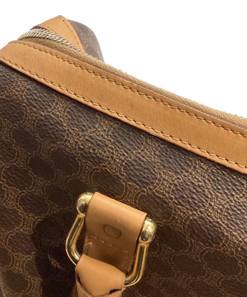 CELINE（セリーヌ）CELINE (セリーヌ) マカダム ミニボストンバッグ ブラウンの古着・服飾アイテム