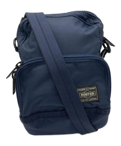 PORTER（ポーター）PORTER (ポーター) フラッシュショルダーバッグ ネイビーの古着・服飾アイテム