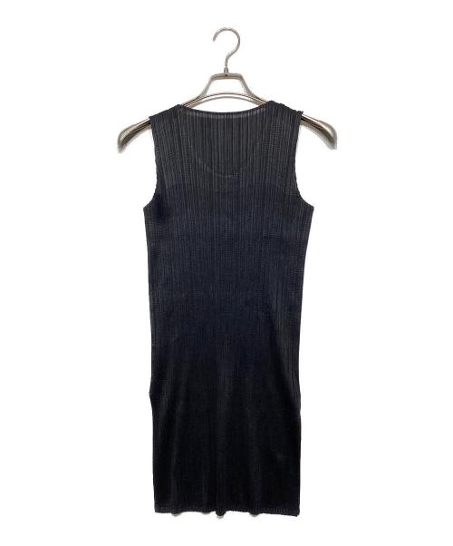 PLEATS PLEASE（プリーツプリーズ）PLEATS PLEASE (プリーツプリーズ) ノースリーブチュニックカットソー ブラック サイズ:3の古着・服飾アイテム
