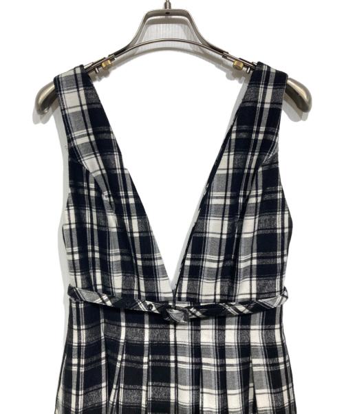 HER LIP TO（ハーリップトゥ）HER LIP TO (ハーリップトゥ) Classic Plaid Jumper Dress　1244305119 ブラック×ホワイト サイズ:Sの古着・服飾アイテム