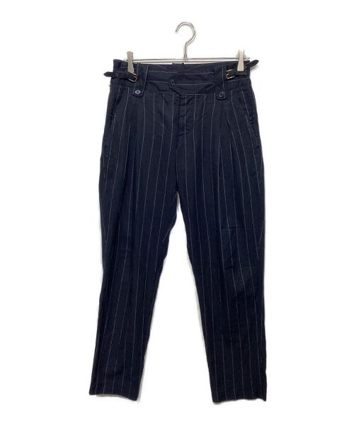 DOLCE & GABBANA（ドルチェ＆ガッバーナ）DOLCE & GABBANA (ドルチェ＆ガッバーナ) ストライプグルカパンツ ネイビー サイズ:46の古着・服飾アイテム