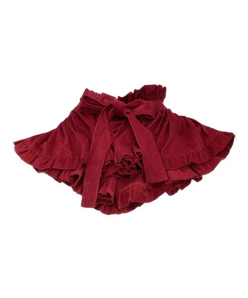 HOUGA（ホウガ）HOUGA (ホウガ) コーデュロイ つけ襟 レッドの古着・服飾アイテム