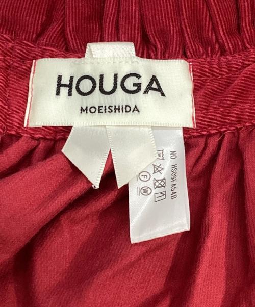 HOUGA（ホウガ）HOUGA (ホウガ) コーデュロイ つけ襟 レッドの古着・服飾アイテム