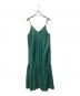 MACPHEE（マカフィー）の古着「クリスピータフタ キャミソールワンピース」｜グリーン