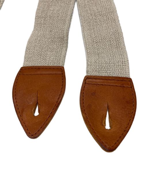 NIGEL CABOURN（ナイジェルケーボン）NIGEL CABOURN (ナイジェルケーボン) サスペンダー アイボリー×ベージュの古着・服飾アイテム