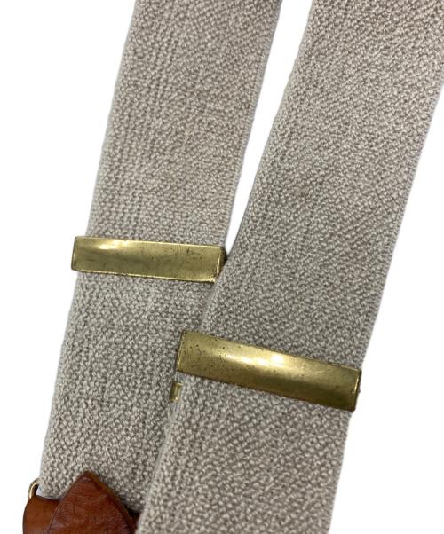 NIGEL CABOURN（ナイジェルケーボン）NIGEL CABOURN (ナイジェルケーボン) サスペンダー アイボリー×ベージュの古着・服飾アイテム